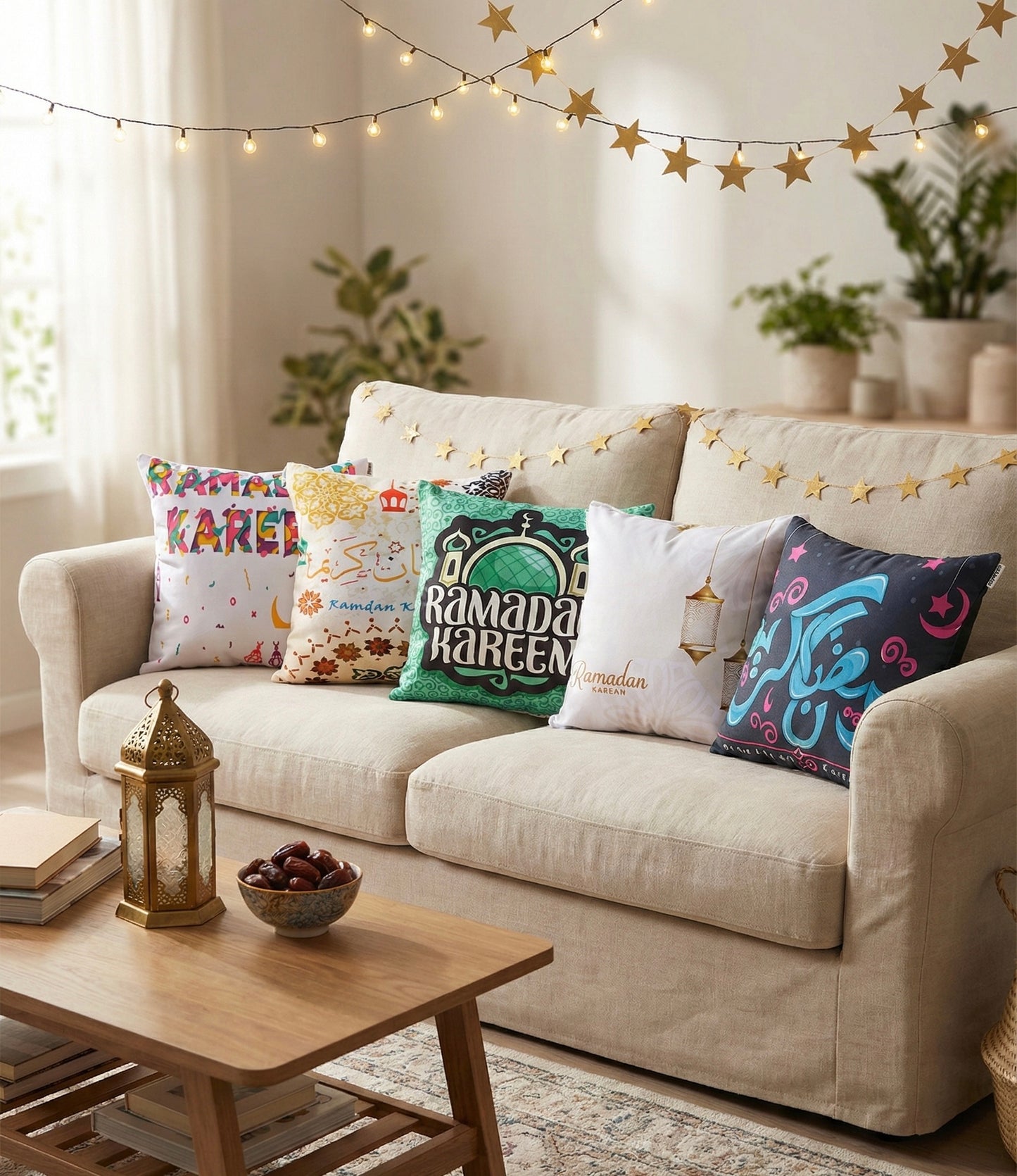 Ramadan Kareem Festive Accent Cushions