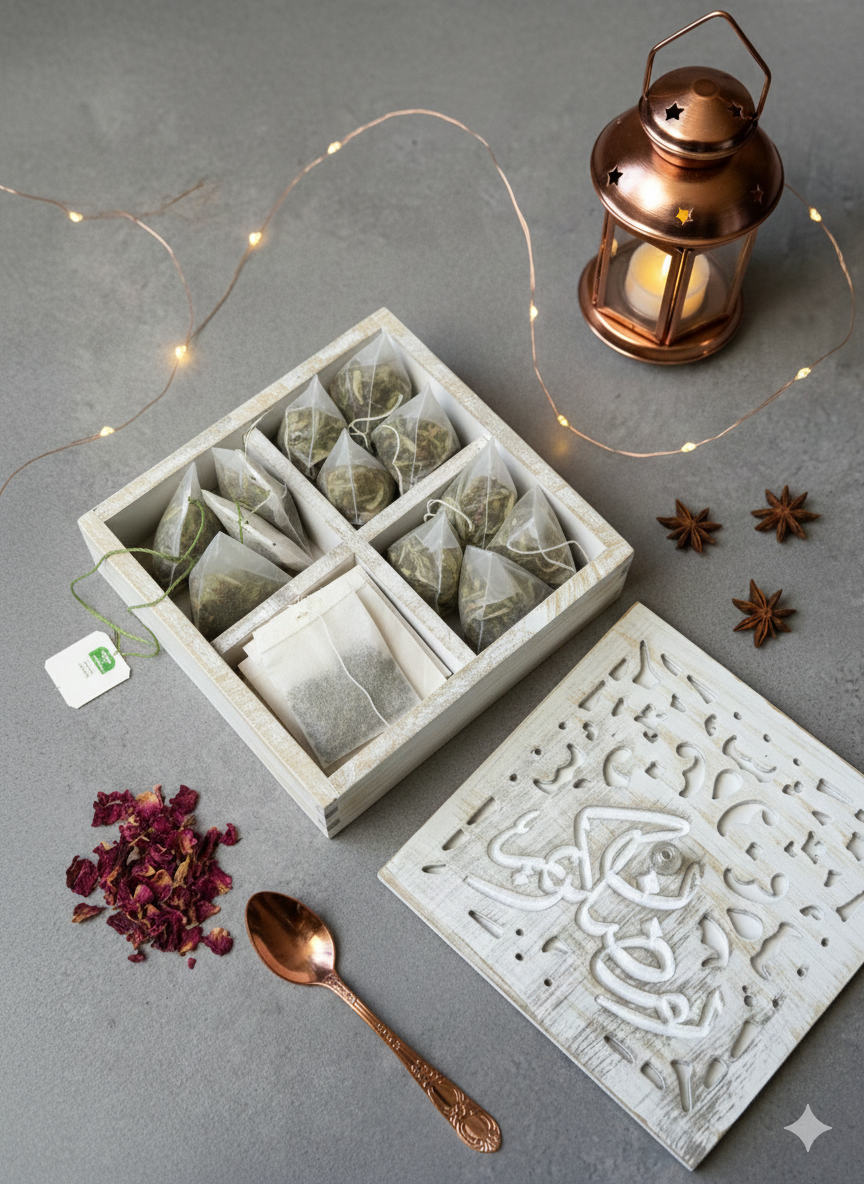 Wooden Multi Compartment Box