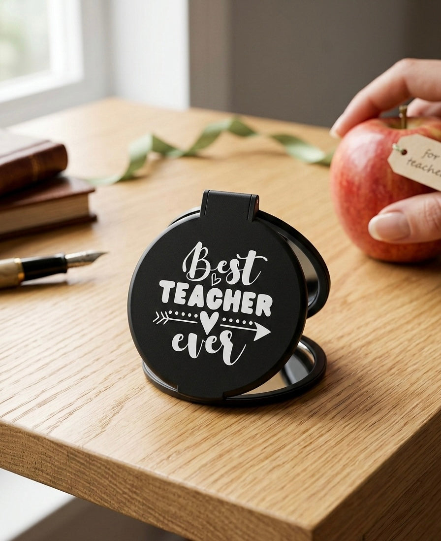Inspirational Compact Mirrors – "You Are Amazing" & "Best Teacher Ever" Editions