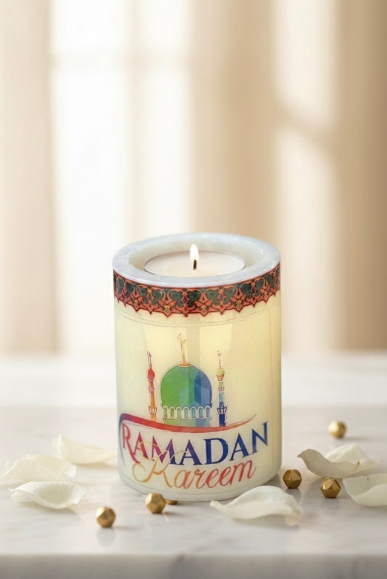 Eternal Glow: Ramadan Calligraphy Keepsake Candle