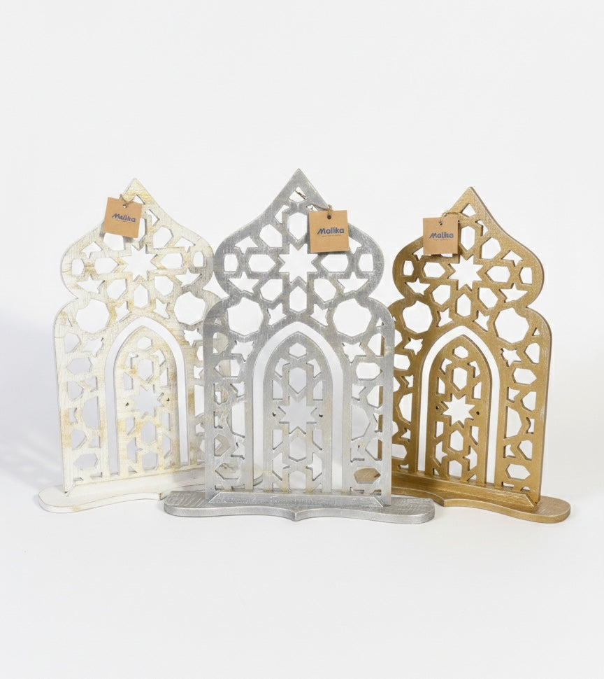 Arabesque Elegance Wooden Arch