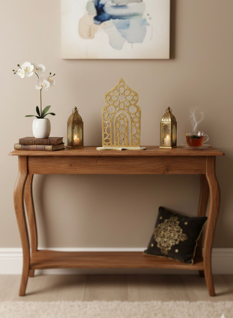 Arabesque Elegance Wooden Arch