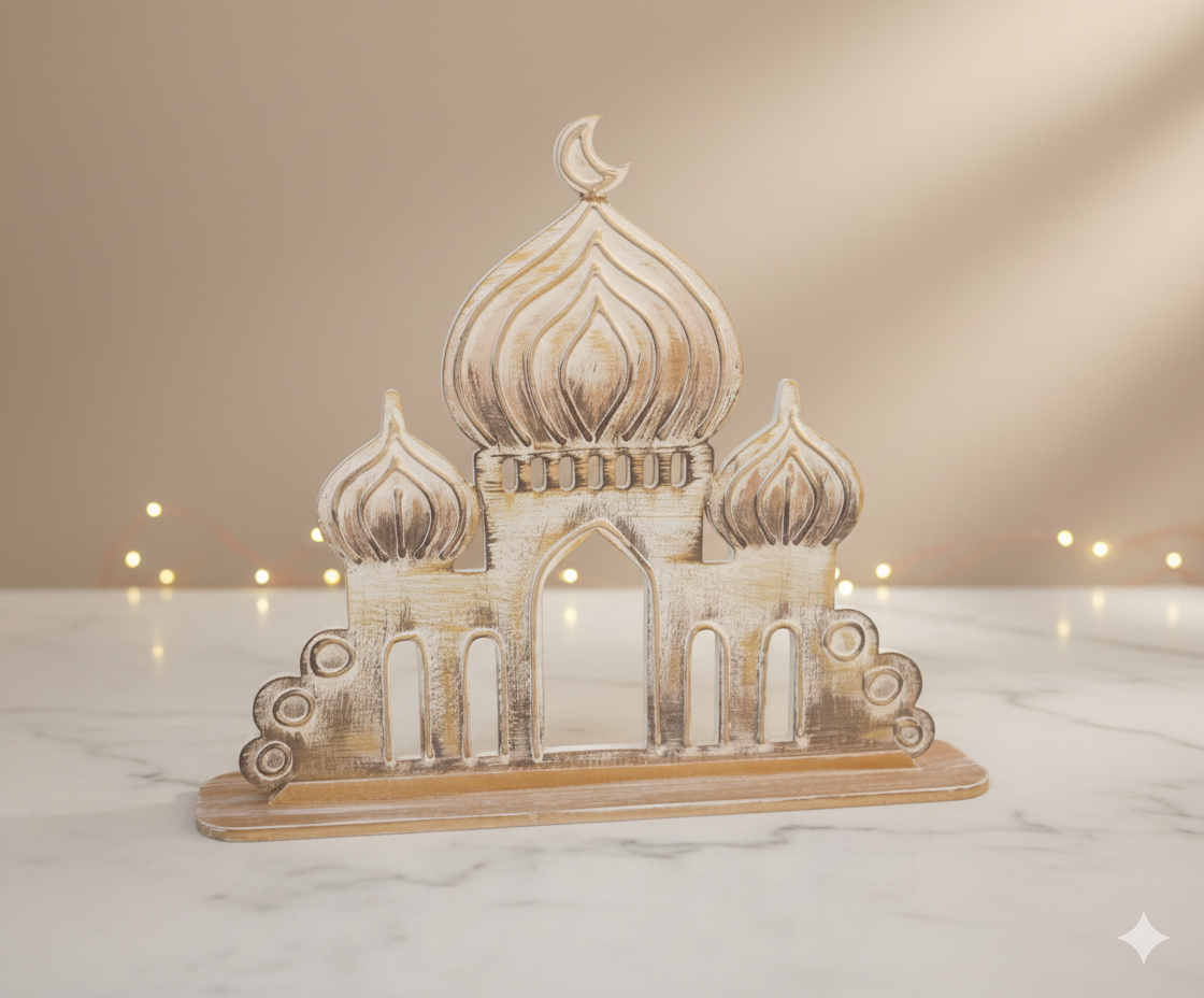 Artisan Mosque Domes: Timeless Islamic Tabletop Accent