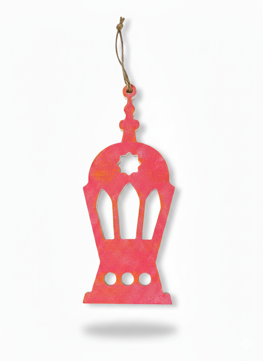 Mini Ramadan Lantern – Hand-Finished Hanging Art