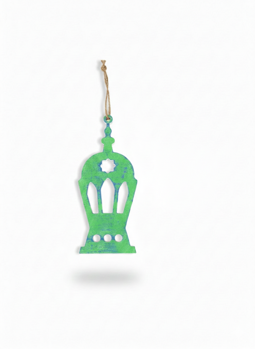Mini Ramadan Lantern – Hand-Finished Hanging Art