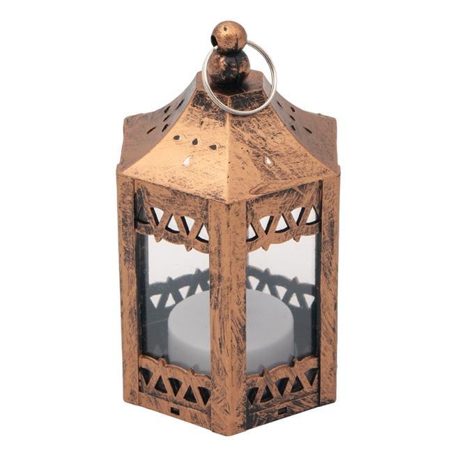Mini Decorative Plastic Lantern with LED Candle