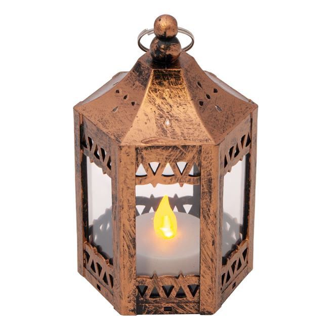 Mini Decorative Plastic Lantern with LED Candle