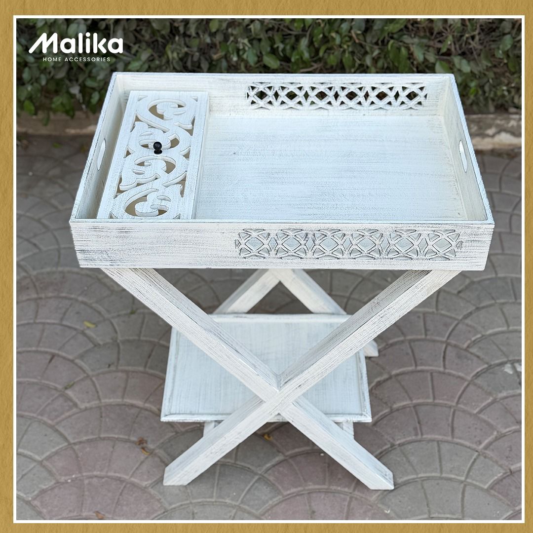 Tea Table with Removable Tray & Tea Box