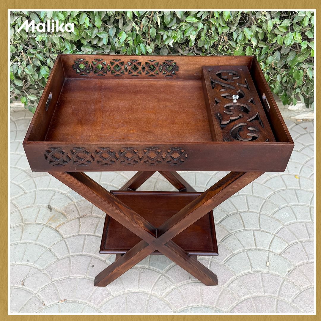 Tea Table with Removable Tray & Tea Box