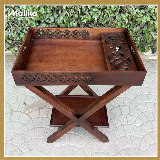 Tea Table with Removable Tray & Tea Box